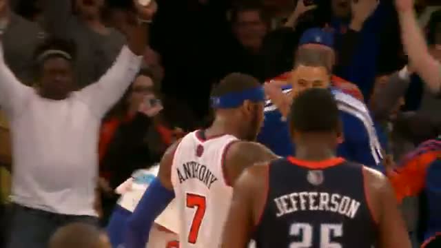 NBA: Carmelo Anthony Closes a HOT First Half With a Halfcourt Buzzer Beater