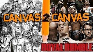 From the WWE Canvas to the Art Canvas - Official Royal Rumble Poster - Canvas 2 Canvas Video