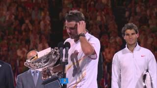 Stan Wawrinka's post-final speech - 2014 Australian Open Video