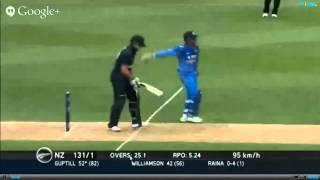 NZ Batting - India vs New Zealand 2014 3rd ODI Highlights - 25 January 2014 Video