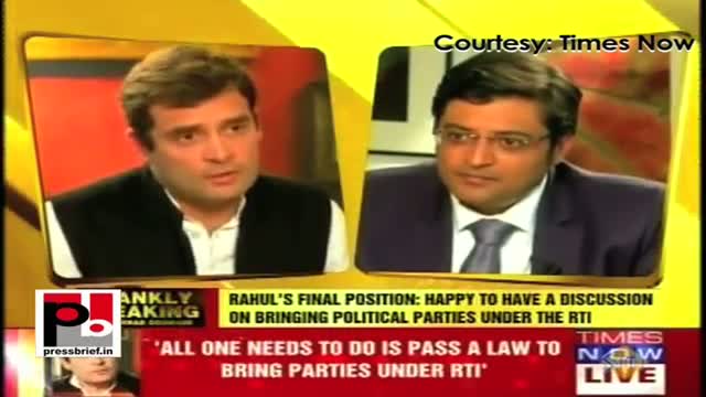 Rahul Gandhi: You have to have a strategy to put RTI and open the system together