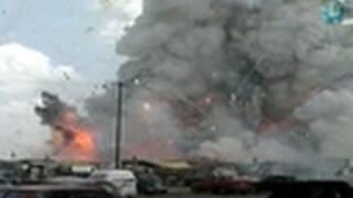 Fireworks Stand Explodes - Destroyed in Seconds Video