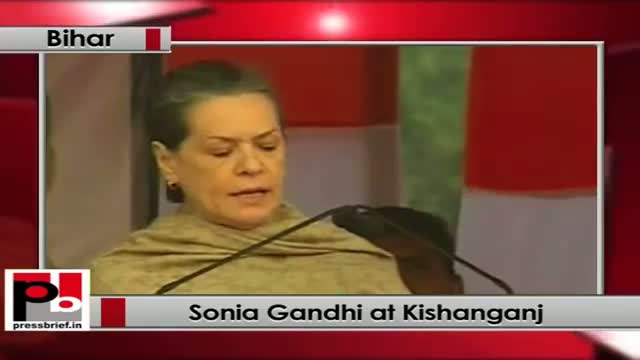 Sonia Gandhi at Kishanganj, Bihar indirectly targets BJP, says it wants just the chair