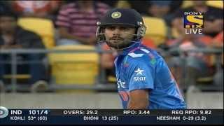 Sixes of India Innings - India vs New Zealand 5th ODI - 31 Jan 2014