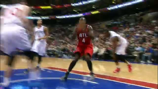 NBA: Paul Millsap Spins and Throws Down the Sick Tomahawk
