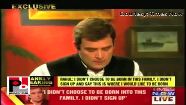 Rahul Gandhi: I am absolutely against the concept of Dynasty