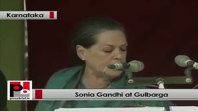 Sonia Gandhi: BJP and opposition parties talk big but only Congress delivers on its promises