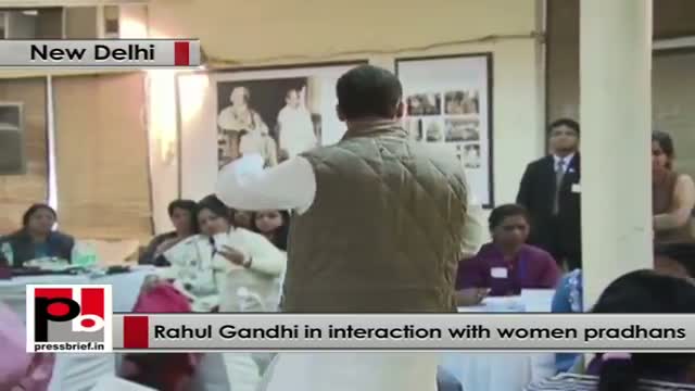 Rahul Gandhi to women pradhans - We need to put your voice in Lok Sabha