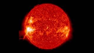 NASA - SDO Lunar Transit, Prominence Eruption, and M-Class Flare Video