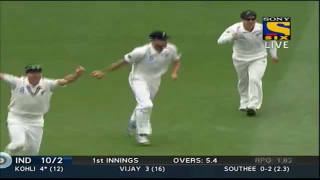 Fall of Wickets - India Innings - India vs New Zealand - Day 2 - 1st Test 2014
