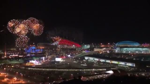 Opening Ceremony Fireworks of the Winter Games Video