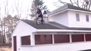 Bike Roof Jump Fail