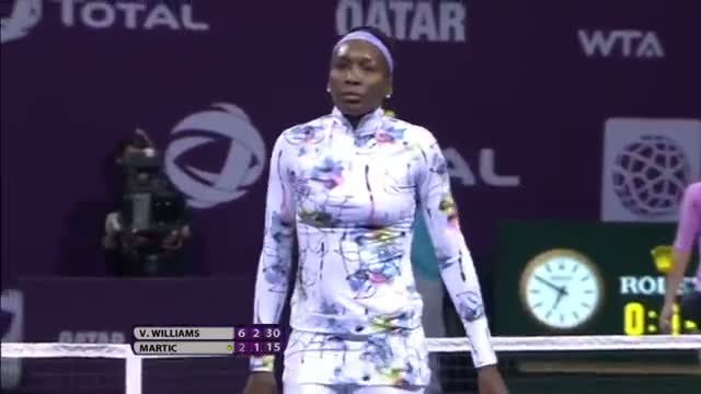 Venus Williams 2014 Qatar Total Open Hot Shot Video