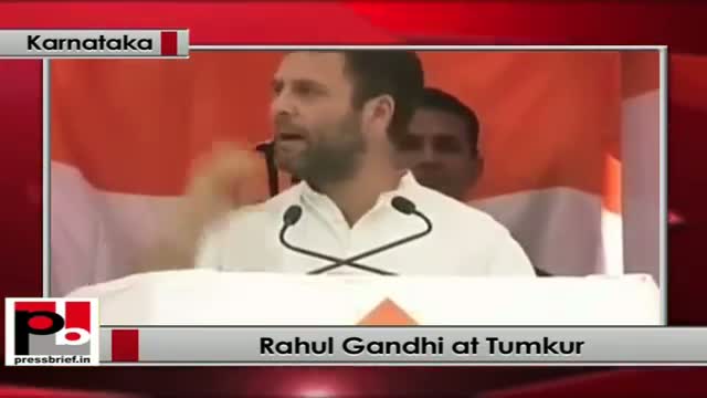 Rahul Gandhi visits Tumkur Karnataka to address a women rally