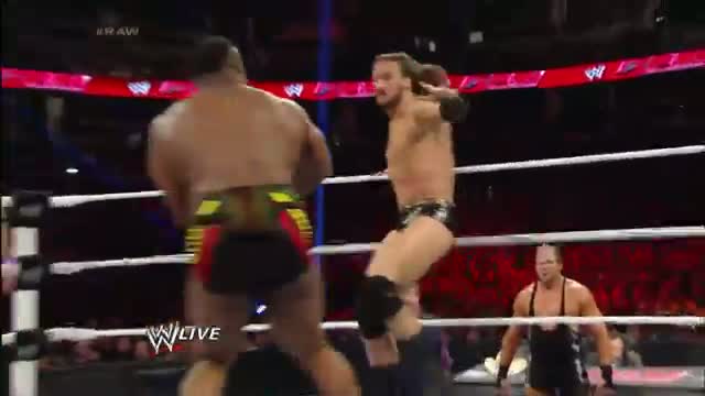Big E vs. Drew McIntyre & Jinder Mahal - 2-on-1 Handicap Match: WWE Raw, Feb. 17, 2014