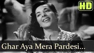 Ghar Aaya Mera Pardesi (HD) - Nargis - Raj Kapoor - Awaara songs - Lata - Manna Dey