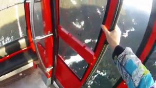 Insane Base Jump From Gondola