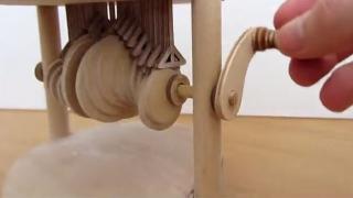 Wooden Automaton Of A Water Droplet Splash