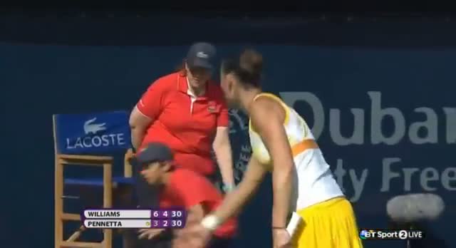Venus Williams vs Flavia Pennetta (WTA Dubai 2014) Part 4