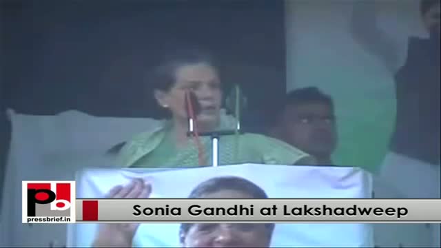 Sonia Gandhi: Solar plants have been installed which give a big relieve to the people of island
