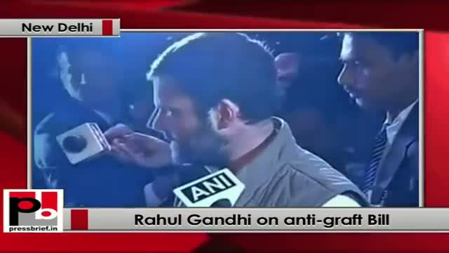Rahul Gandhi blames opposition for non-passage of anti-corruption bills