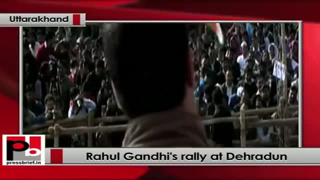 Rahul Gandhi speaks at Congress rally at Dehradun