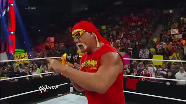The immortal Hulk Hogan returns to Monday Night Raw: WWE Raw, Feb. 24, 2014 Video