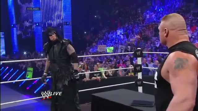 Brock Lesnar is surprised by the return of The Undertaker: WWE Raw, Feb. 24, 2014