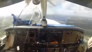 Bird Smashes Through Plane's Windshield