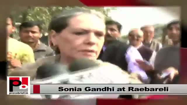 Sonia Gandhi in Raebareli says UP govt not utilizing central funds properly