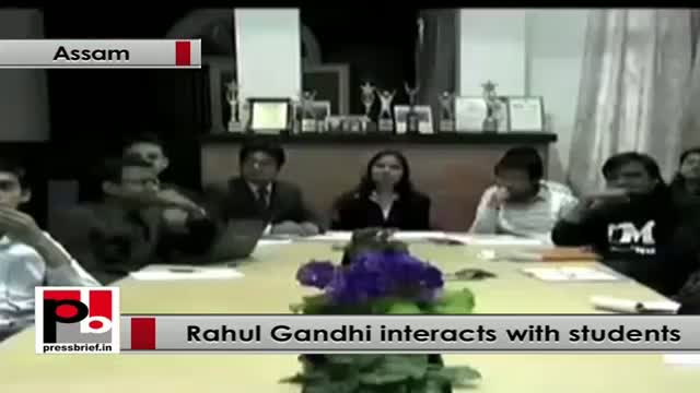 Rahul Gandhi in Assam interacts with students at Guwahati 02