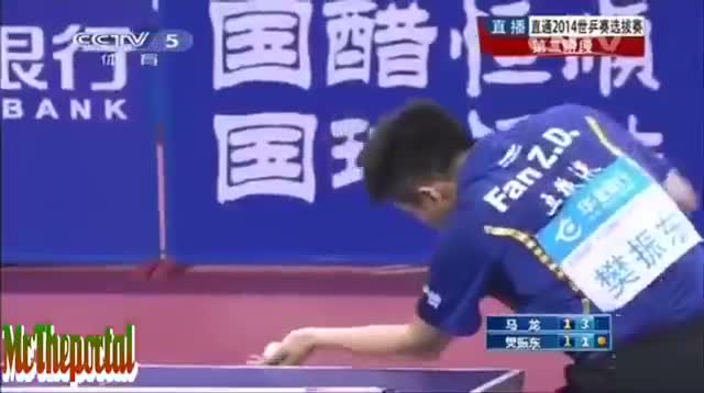 Table Tennis China Trials for WTTTC 2014 - Fan Zhendong Vs Ma Long