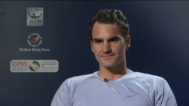 Dubai 2014 Thursday Interview Federer