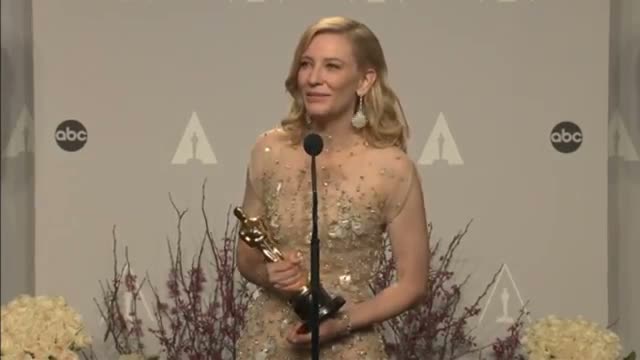 Oscars 2014 Winners Room: Cate Blanchett on being the first Australian actress to win two Oscars