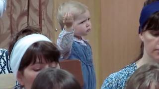 Little Girl Leads The Choir