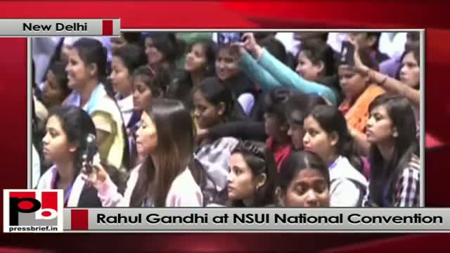 Rahul Gandhi addresses at NSUI National Convention,Talkatora (New Delhi)