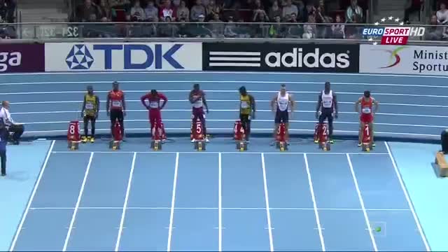 Men 60 Metres Final IAAF World Indoor Championships Sopot 2014