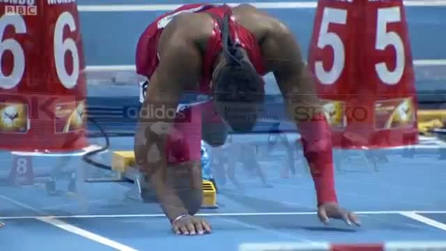 Men 60 Metres Hurdles FINAL IAAF World Indoor Championships Sopot 2014