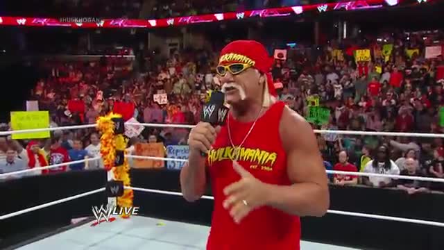 Hulk Hogan announces The Andre the Giant Memorial Battle Royal: WWE Raw, March 10, 2014
