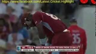Darren Sammy 30* off 9 balls vs England 2nd T20I Barbados 2014 Video