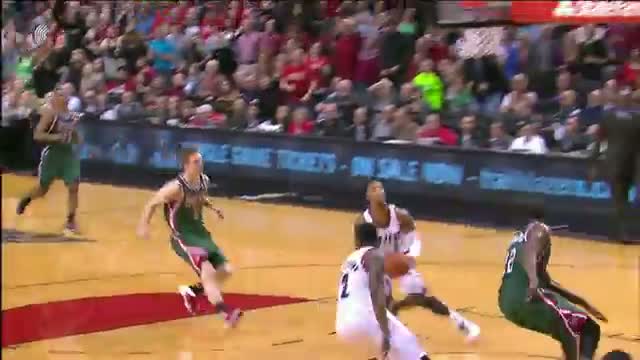 NBA: Wesley Matthews Goes Behind the Back to Damian Lillard for the Jam
