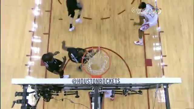 NBA: Omer Asik Swats Luc Mbah A Moute's Dunk at the Rim!