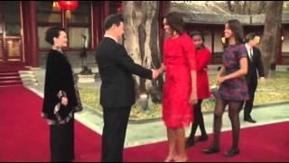 US First Lady Meets Chinese President and Wife