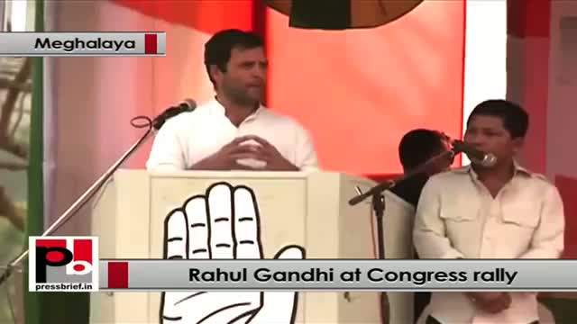 Rahul Gandhi :We need to connect Meghalaya with rest of the country first