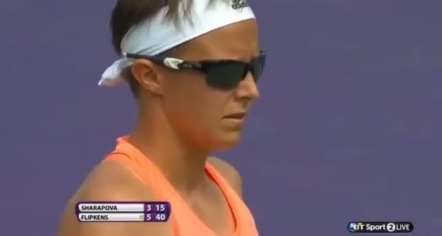 Maria Sharapova vs Kirsten Flipkens (WTA Miami 2014) - Tennis Video - Part 2