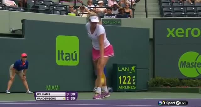 Serena Williams vs Coco Vandeweghe (WTA Miami 2014) - Tennis Video - Part 2