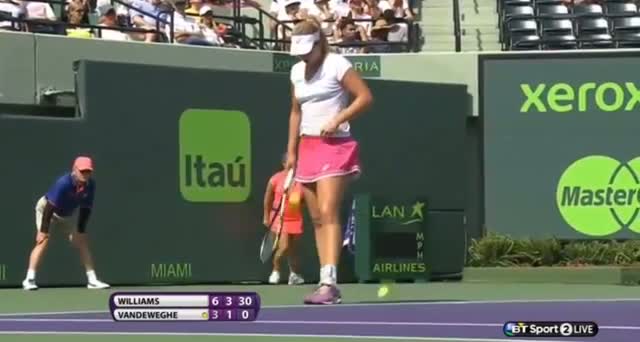 Serena Williams vs Coco Vandeweghe (WTA Miami 2014) - Tennis Video - Part 5
