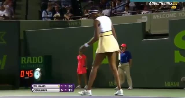 Venus Williams vs Dominika Cibulkova (WTA Miami 2014) - Tennis Video - Part 3
