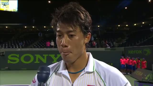 Miami 2014 Wednesday Interview Nishikori (Tennis Video)