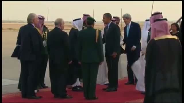 Obama Arrives in Saudi Arabia